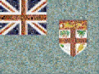 jigsaw of fijian flag